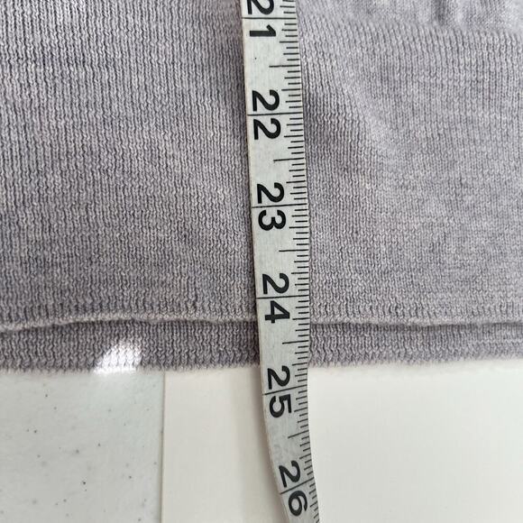 Banana Republic Sweater Womens L Gray Long Sleeve 100% Merino Wool Lightweight - Picture 10 of 10
